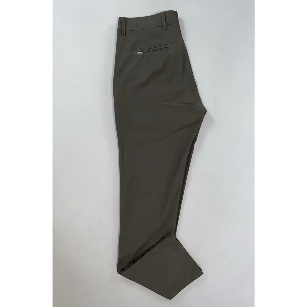 Linksoul Men's Reprieve Poly Blend Flat Front Chino Golf Pants. Gray, 32X32.5.